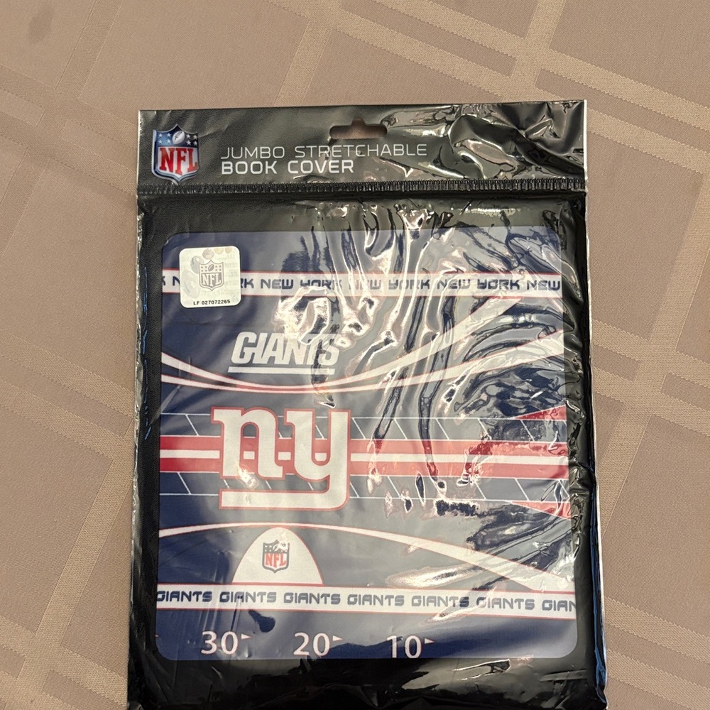 NFL Giants Blue and Red Book Cover